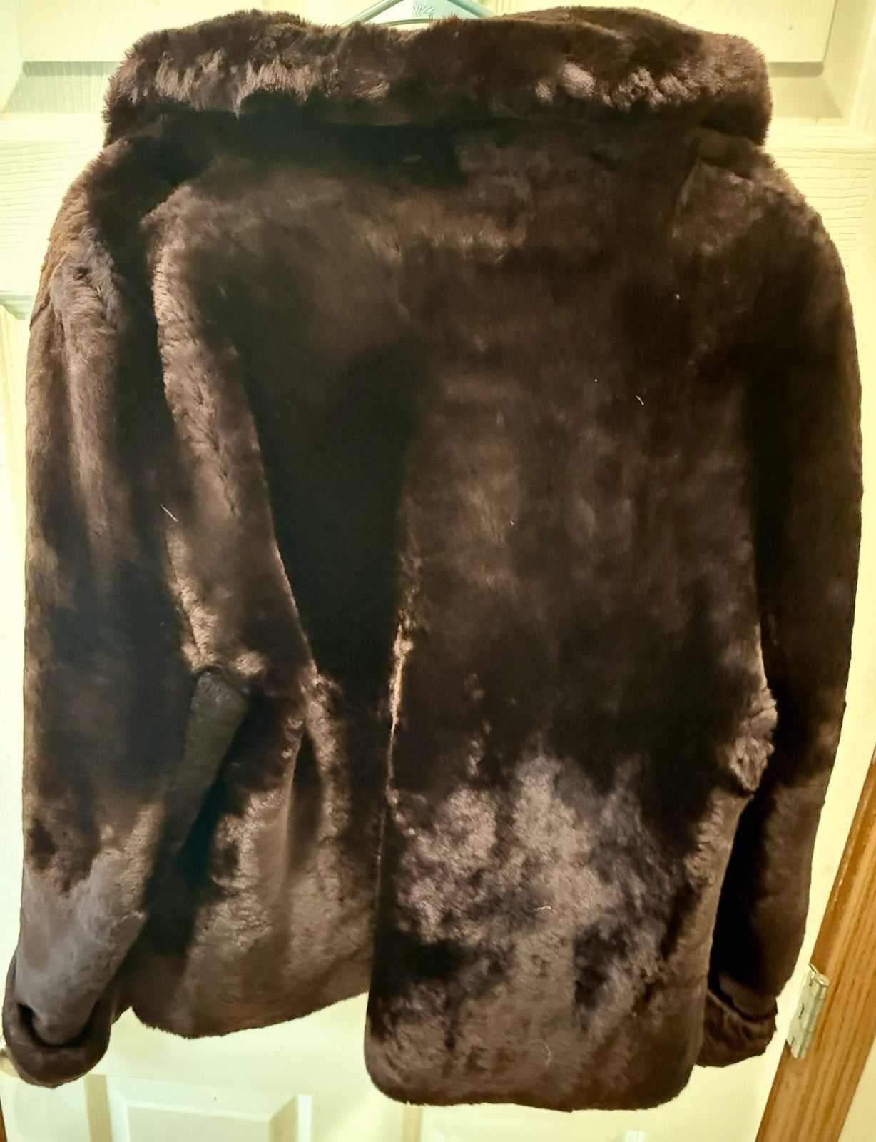 vintage Sears Mouton Fur Coat 