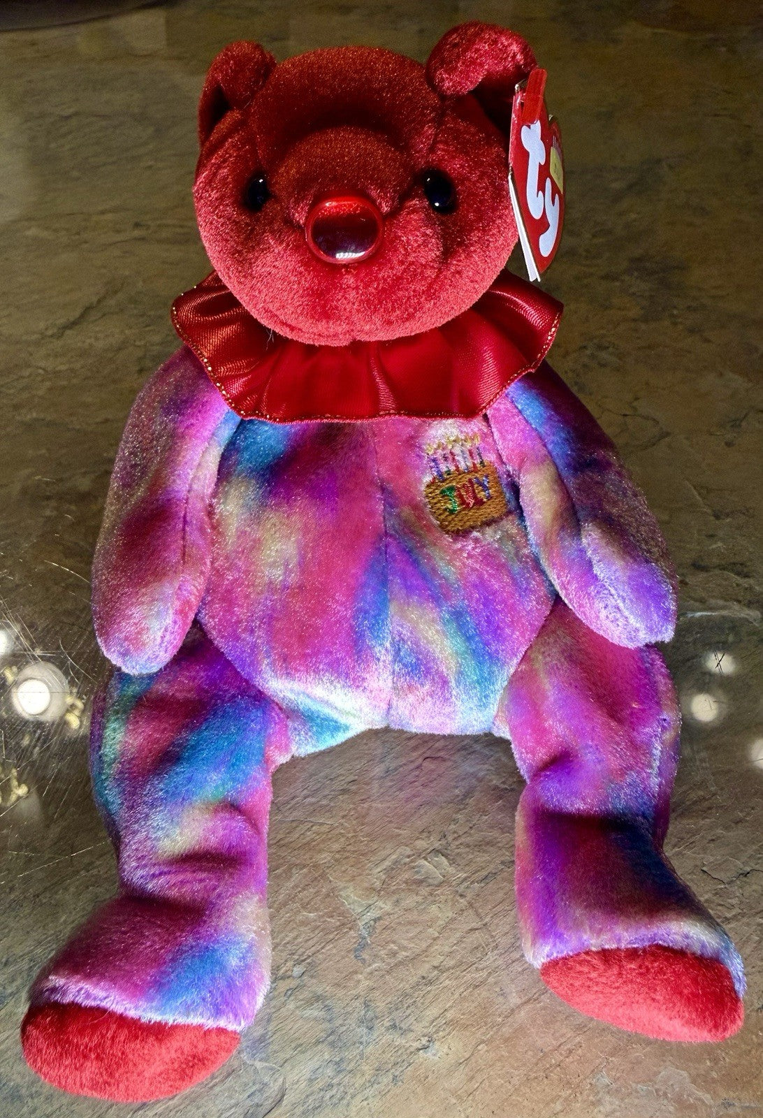 Ty Beanie Babies July the Birthday Bear