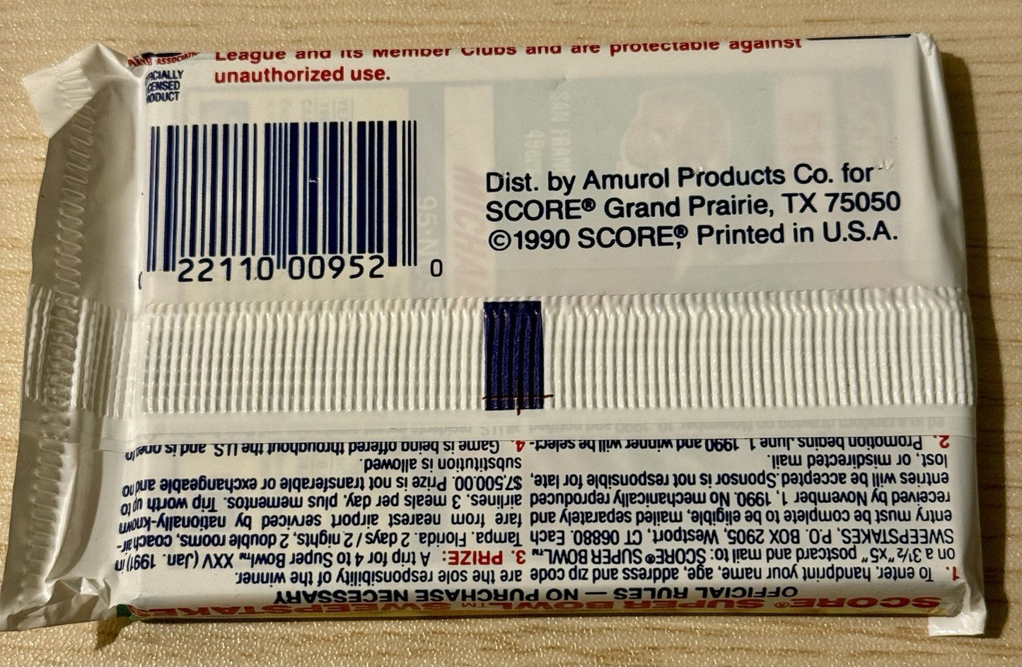 1990 Score NFL Football Series 2 trading cards
