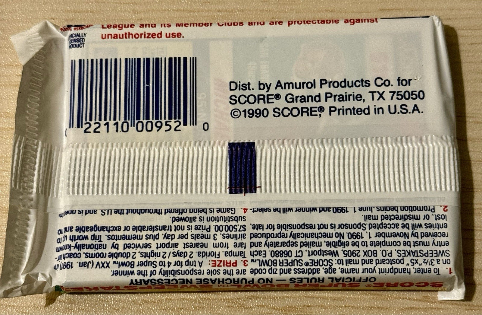 1990 Score NFL Football Series 2 trading cards