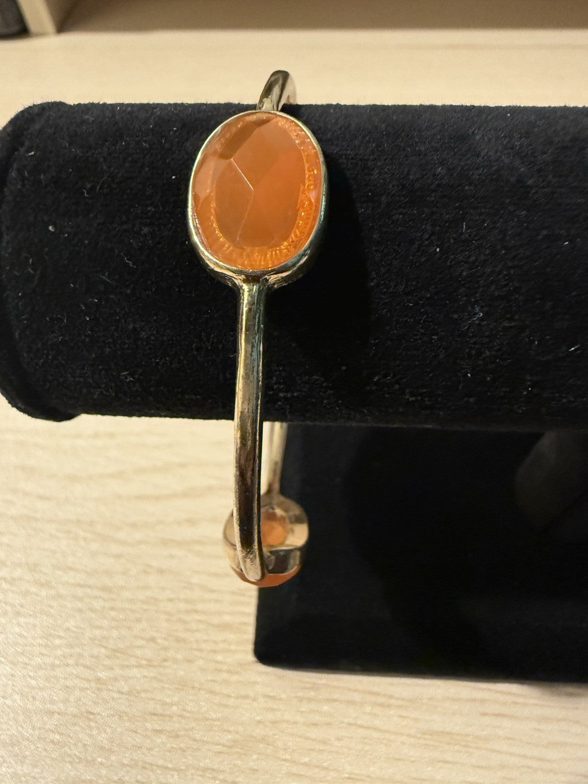 Vintage Orange Bangle Bracelet 