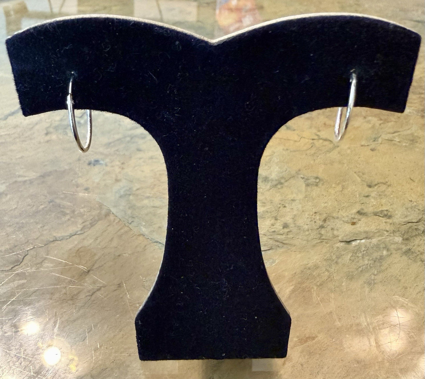 Vintage Sterling Silver Hoop Earrings
