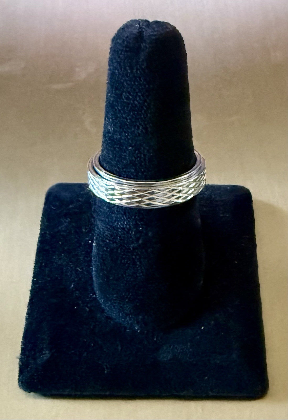 Men’s Stainless Steel Rotating Band -Size 10