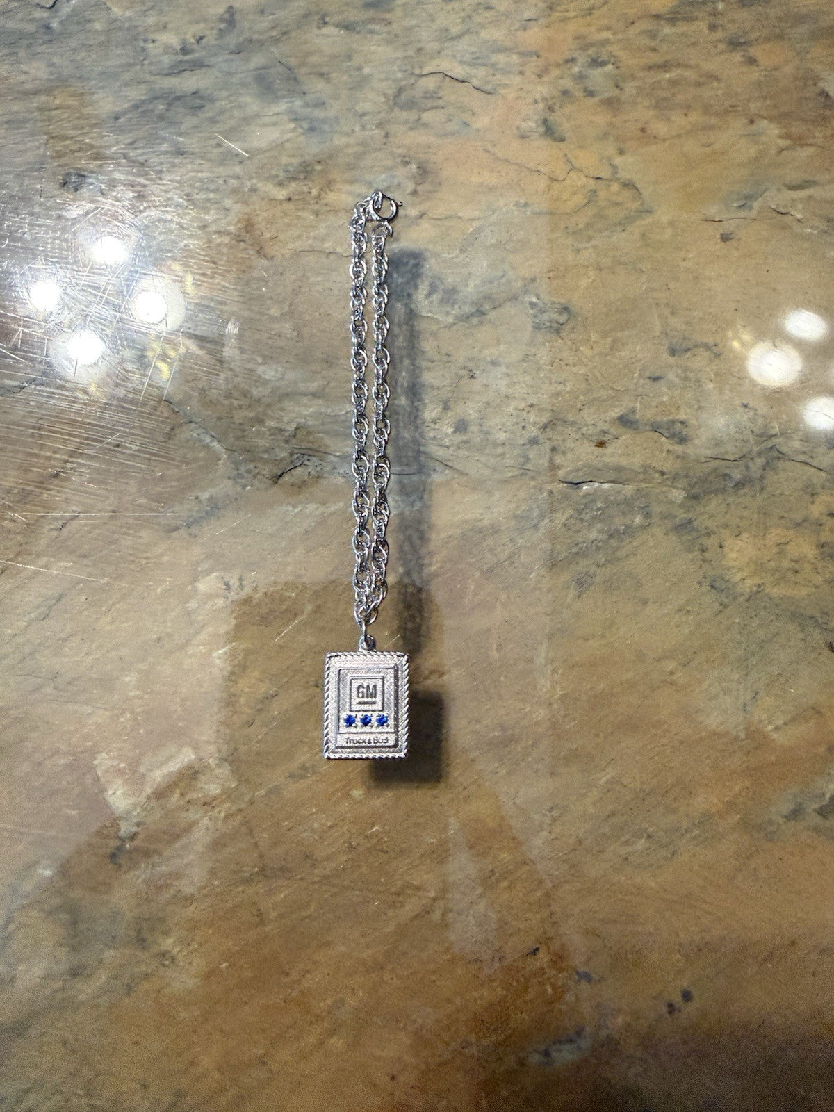 Vintage 10K Gold Filled General Motors GM Logo-Charm Pendant and Bracelet