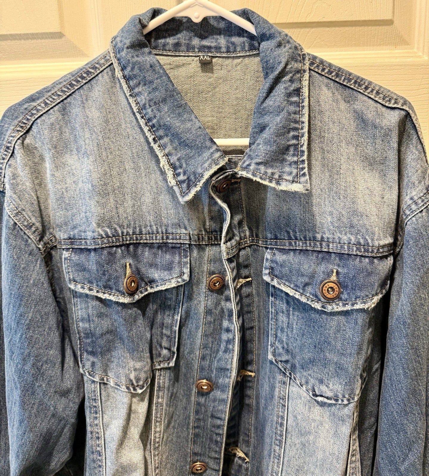 Men’s Retro Style Denim Jacket- Size XXL