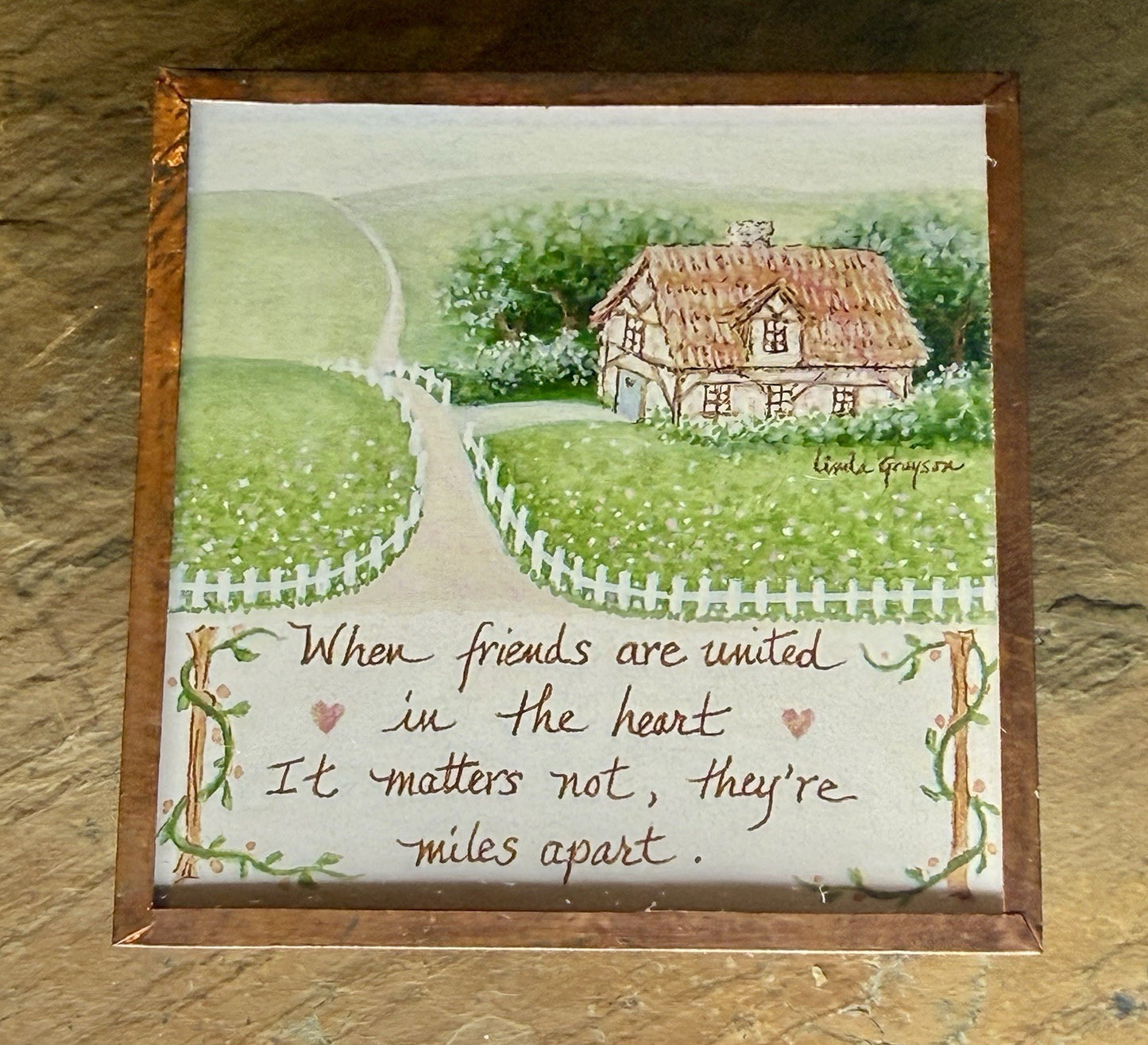 Vintage Linda Grayson Printwick Papers Magnet 