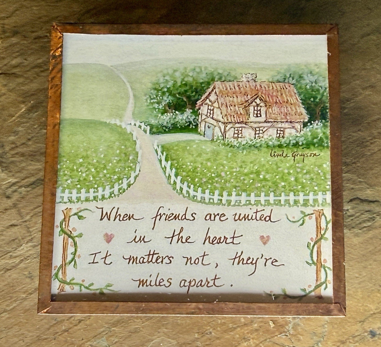 Vintage Linda Grayson Printwick Papers Magnet 