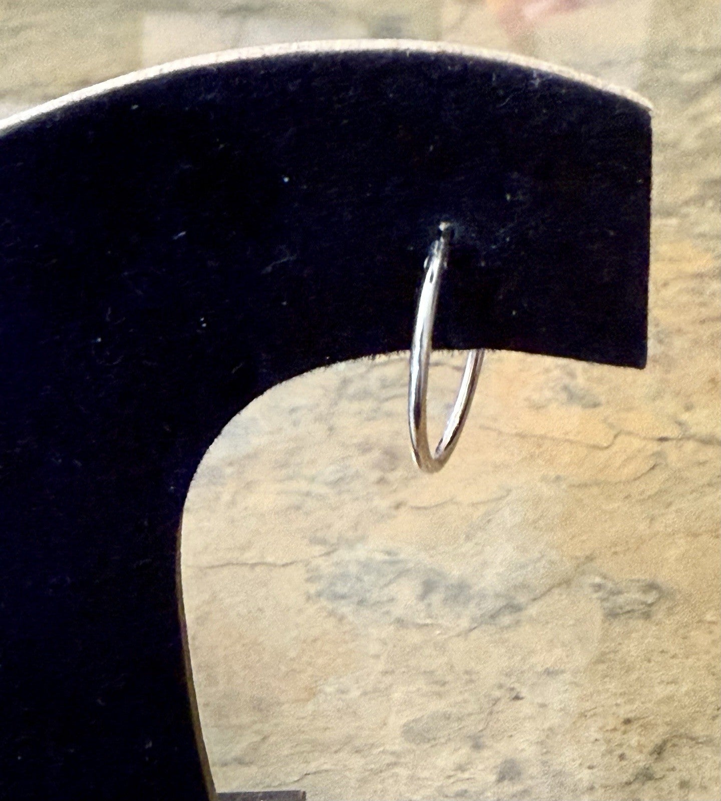 Vintage Sterling Silver Hoop Earrings