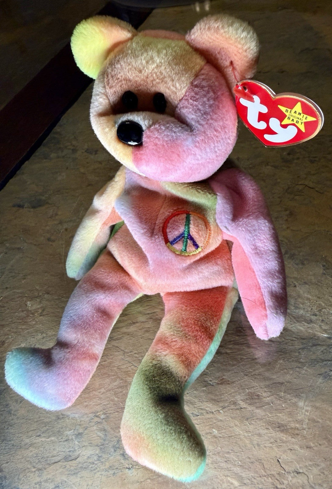 Ty Beanie Baby Peace Bear