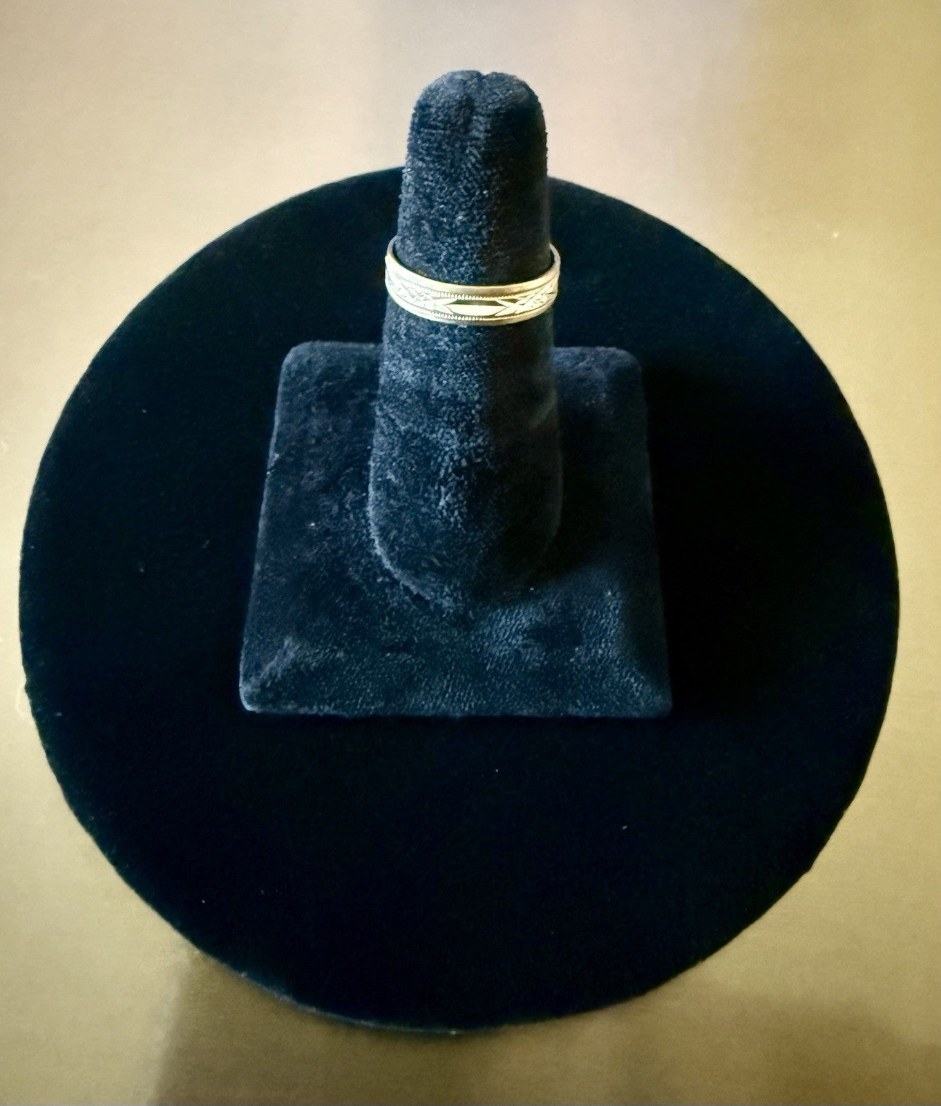 Vintage 14K Yellow Gold Eternity Wedding Band