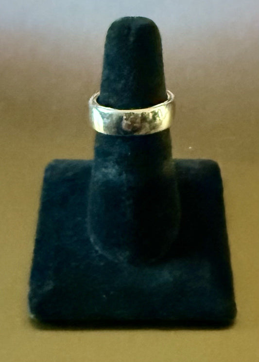Silver Tone Wedding Band- Size 9