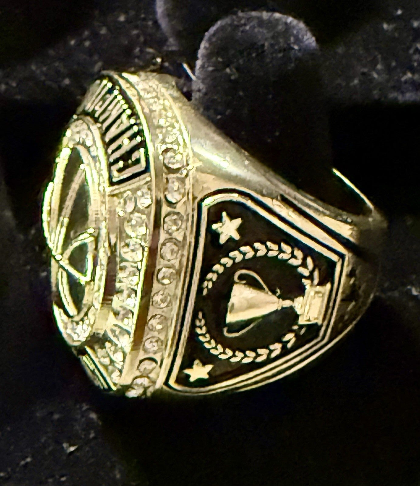 Express Medals Basketball Champion Gold Tone Ring