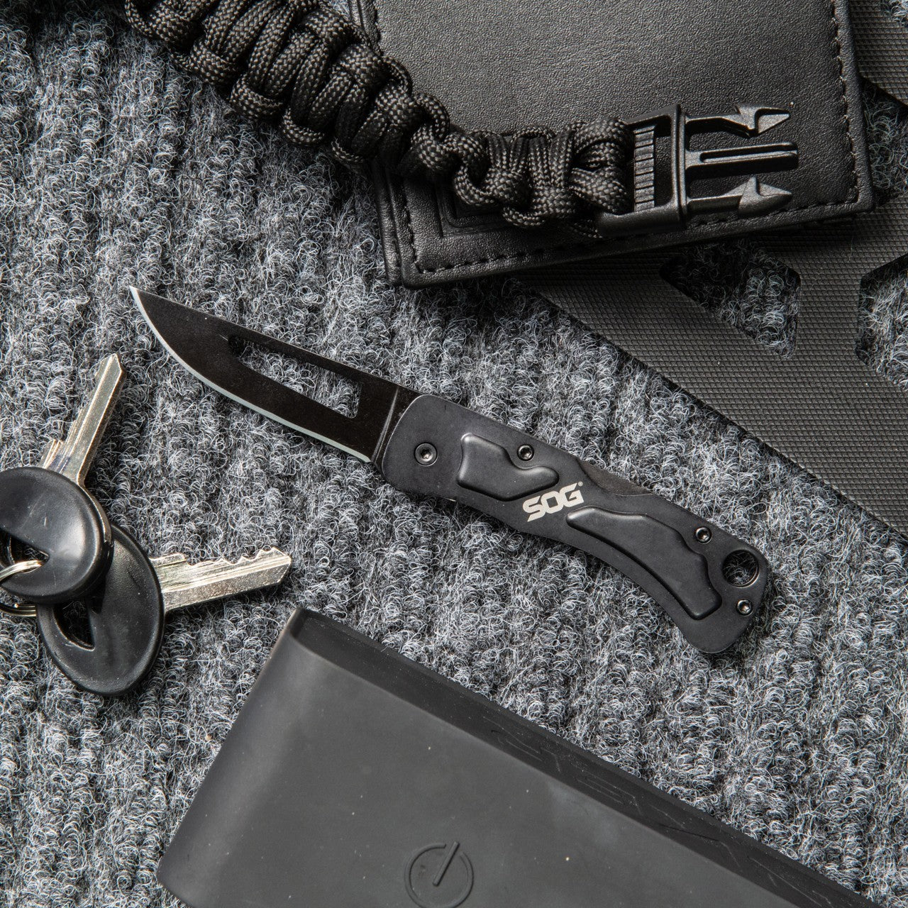 SOG Centi II Folding Knife Keychain Size, 2.1"" Blade (CE1012)