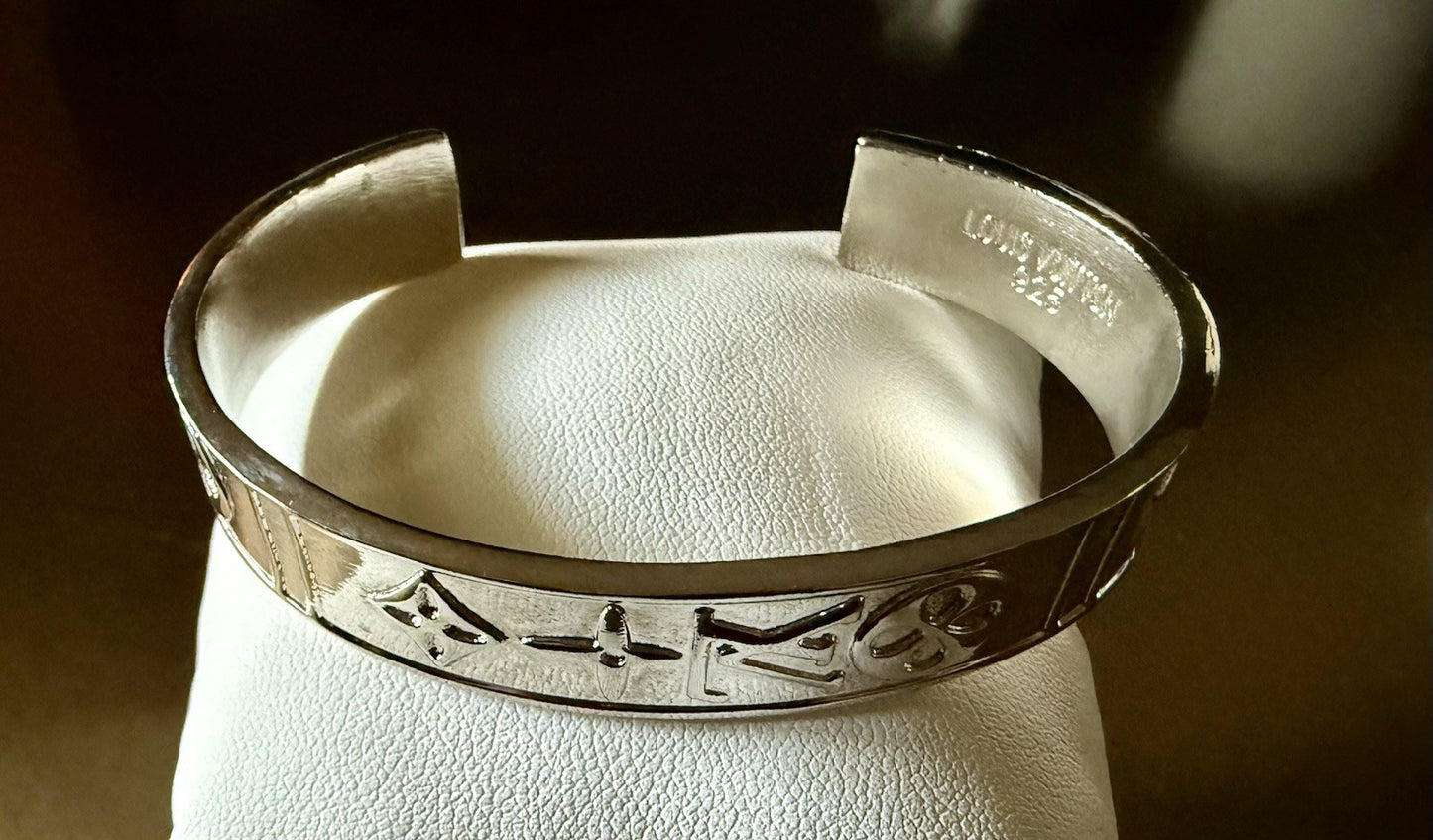 Louis Vuitton 925 sterling silver cuff bracelet