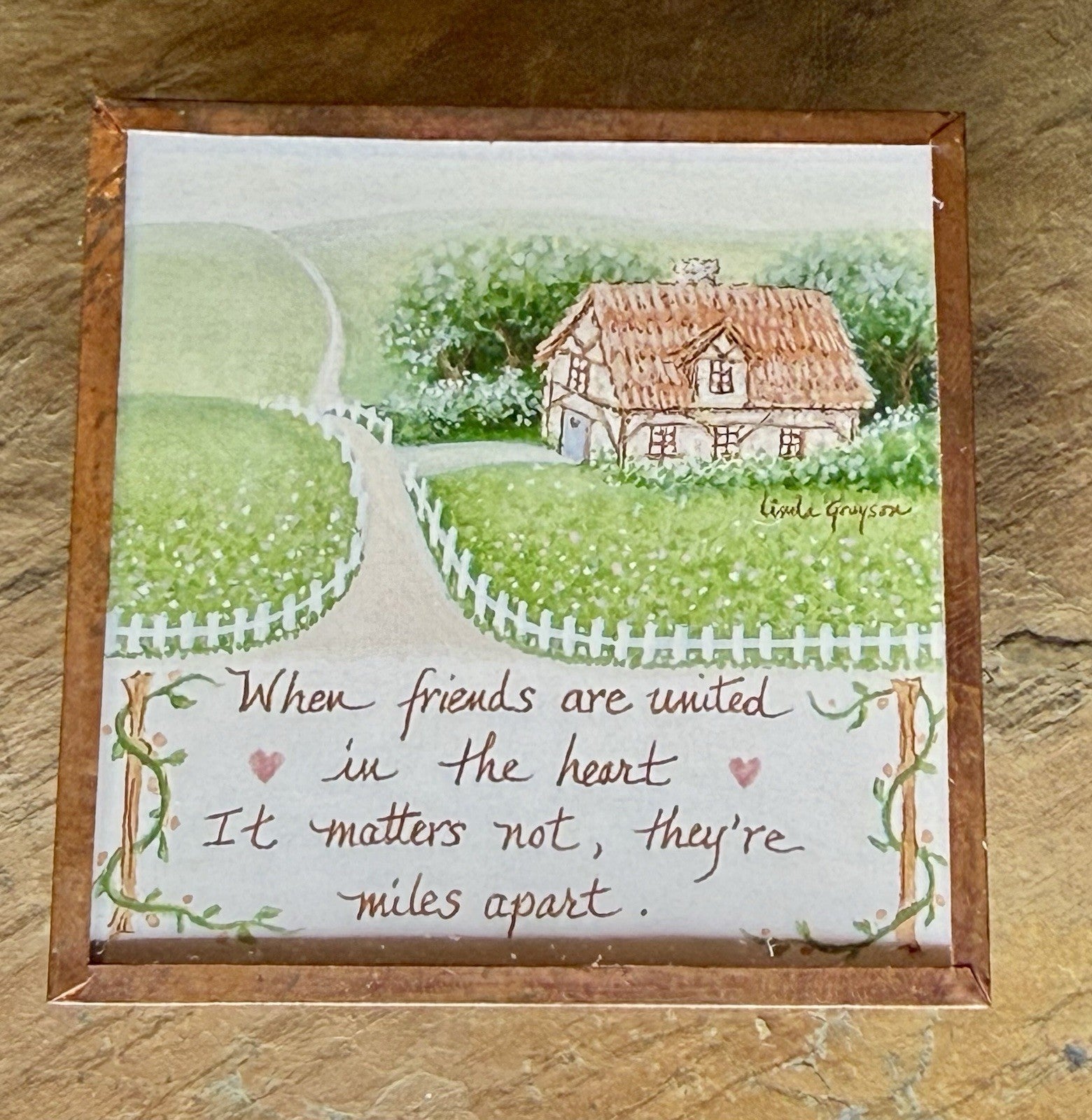 Vintage Linda Grayson Printwick Papers Magnet 