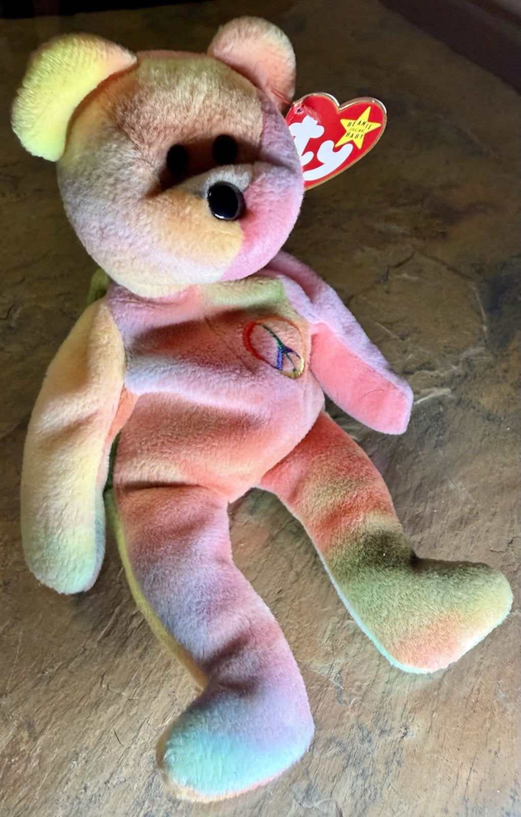 Ty Beanie Baby Peace Bear