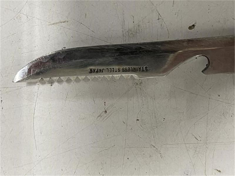 Vintage Floating Fish Knife With Wooden Sheath