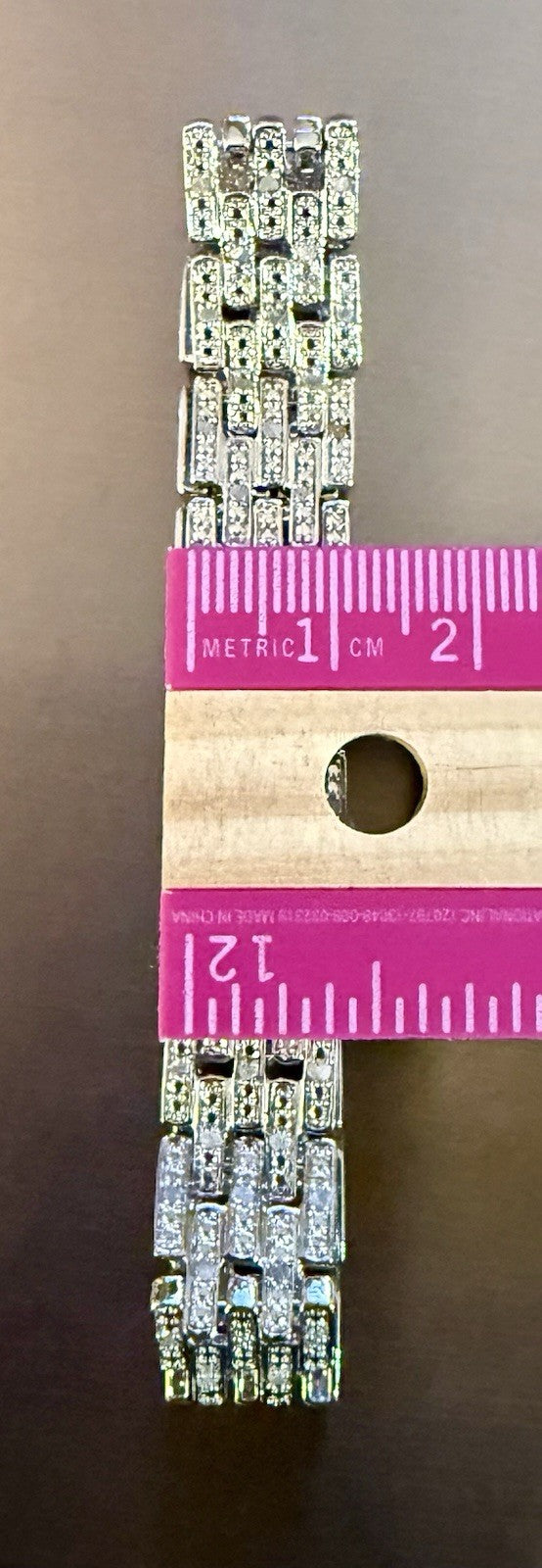 10K White Gold Diamond Bracelet (20.72g) - 7.5”