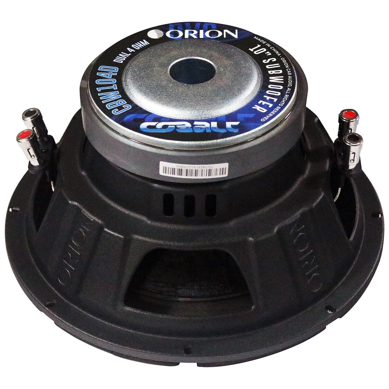 Orion Cobalt CBW104D 10" Dual Voice Coil 4-Ohm - 300W RMS / 1200W MAX Subwoofer