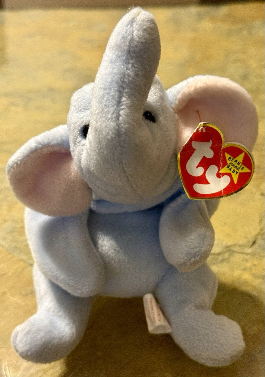 Ty Beanie Babies Peanut The Elephant - Light Blue