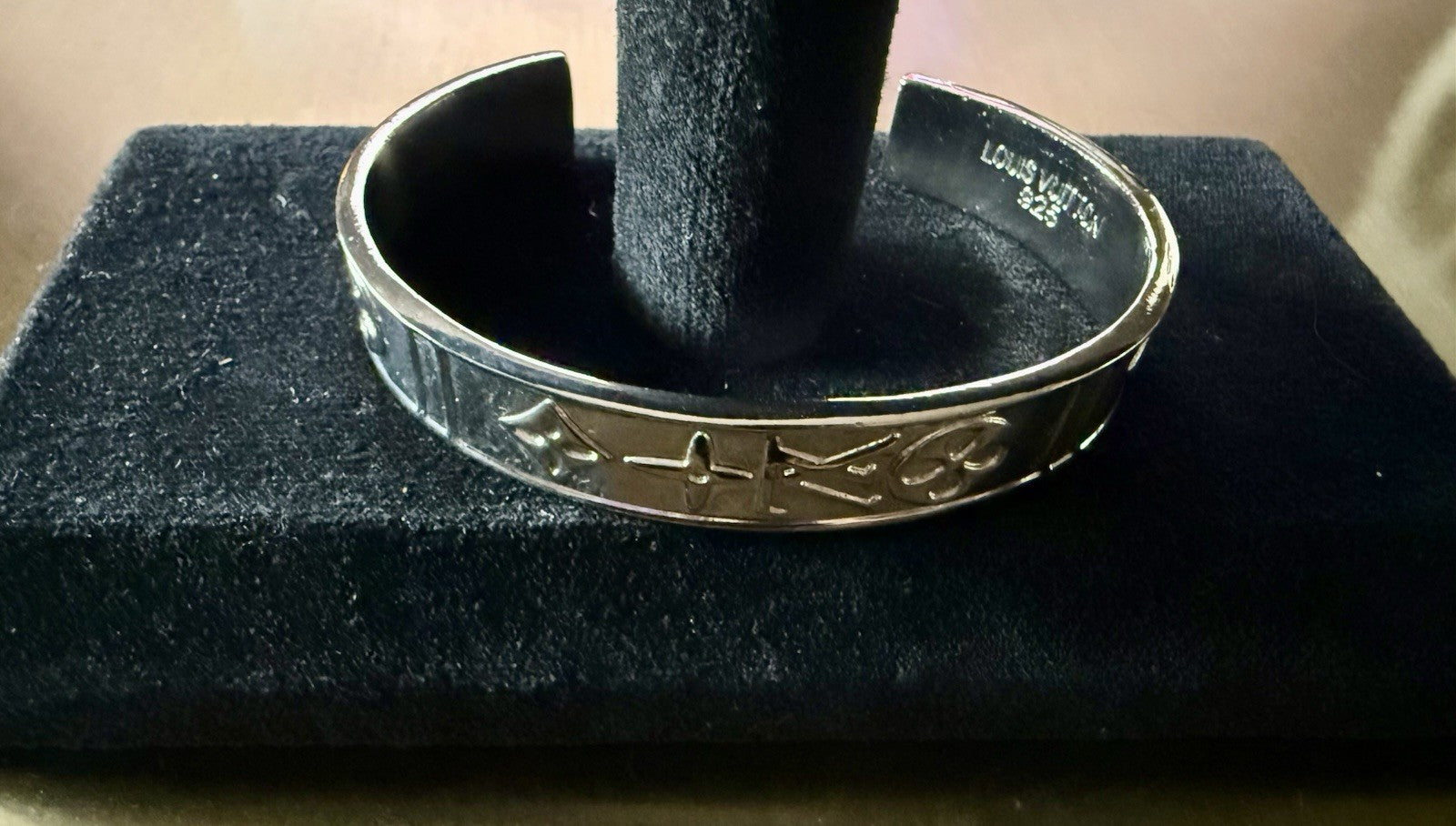 Louis Vuitton 925 sterling silver cuff bracelet