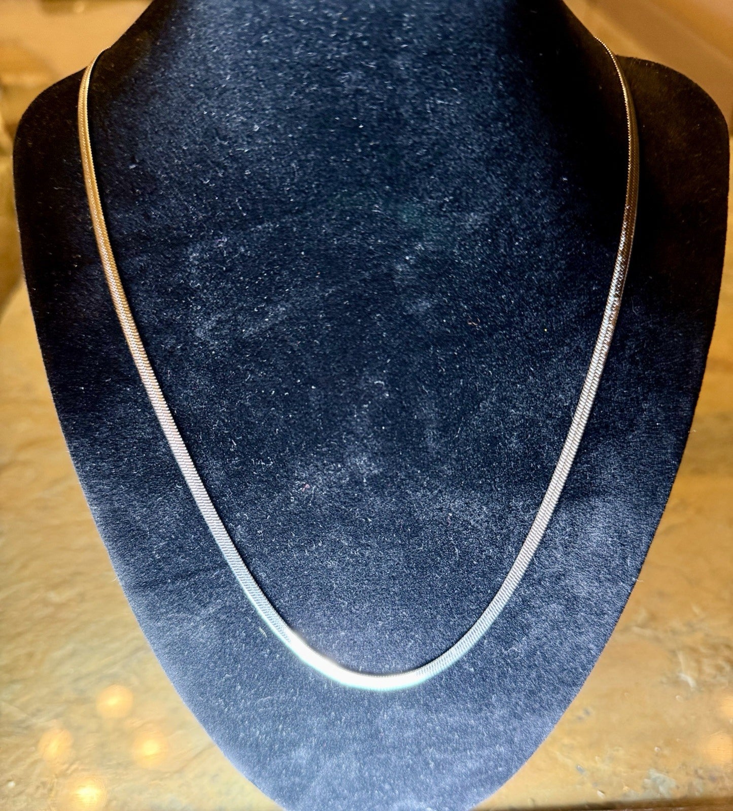 Stainless Steel Herringbone Chain - 20”