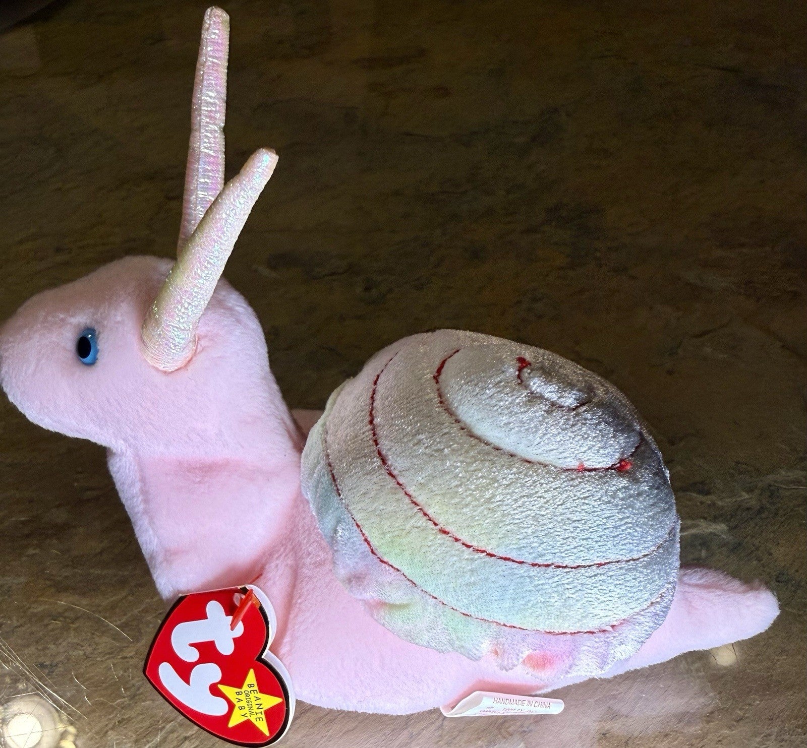 Ty Beanie Baby Swirly the Snail