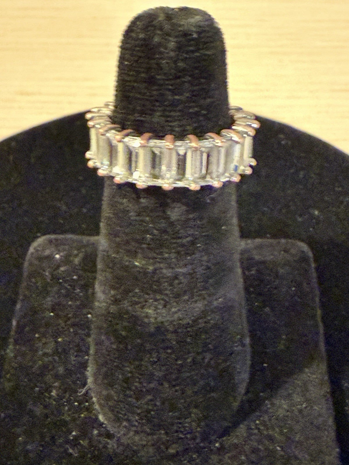 CZ Baguette Eternity Ring - Size 7.25