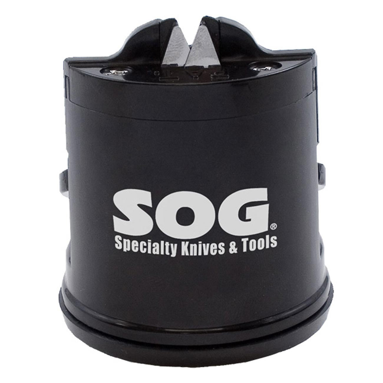 NEW SOG SH-02 Countertop Pull-Through Knife Blade Sharpener - Black Lightweight