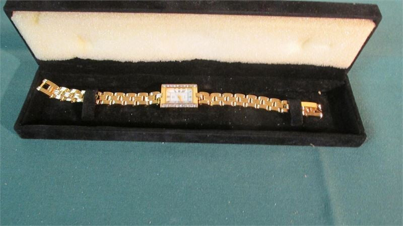 Ladies Rhinestone Encrusted Wrist Watch
