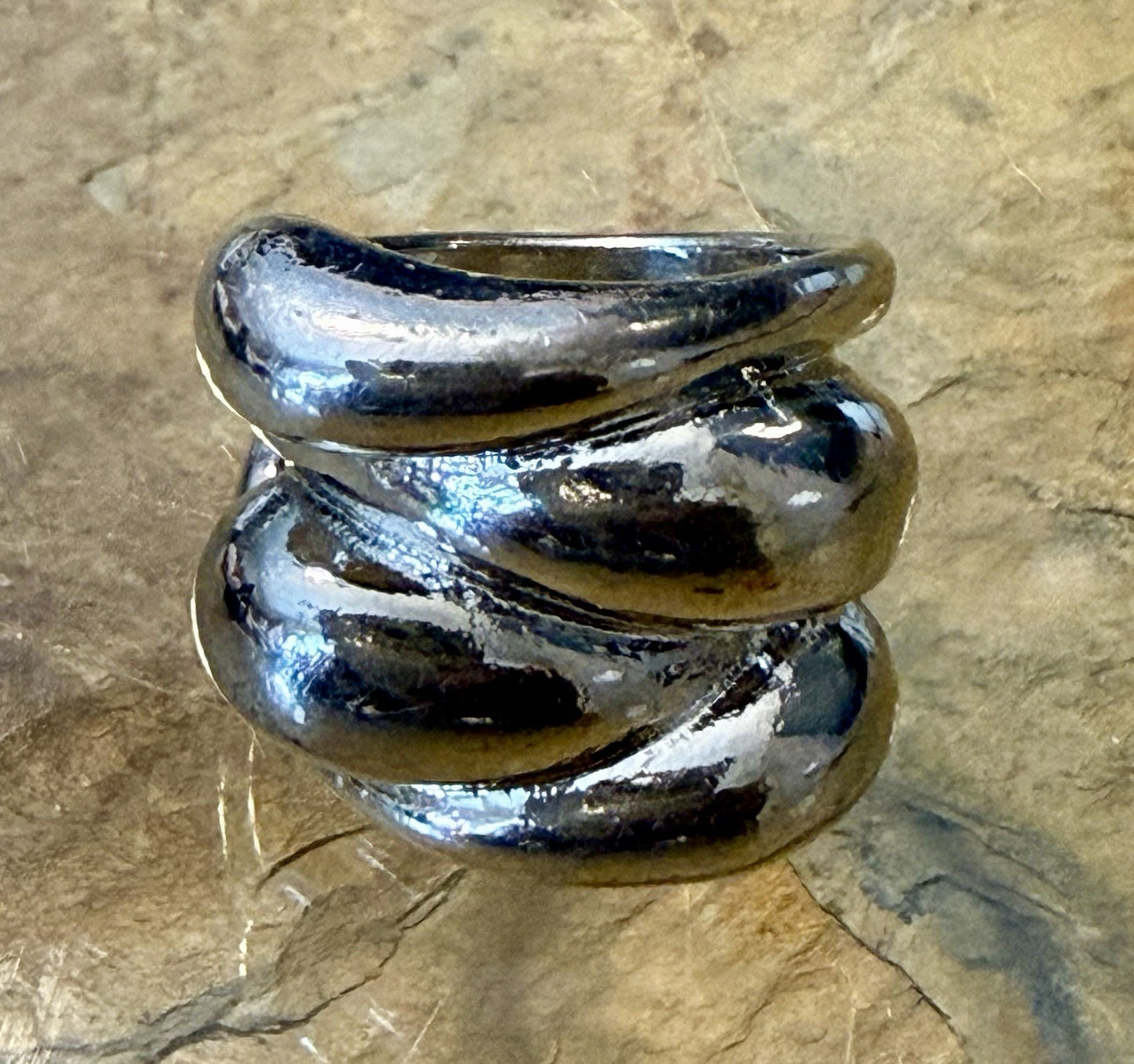 Silvertone Ring- Size 7.5