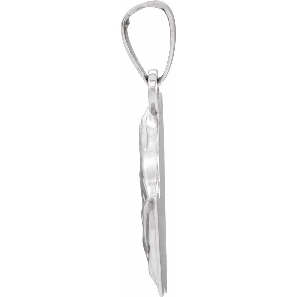 Sterling Silver Praying Hands Pendant