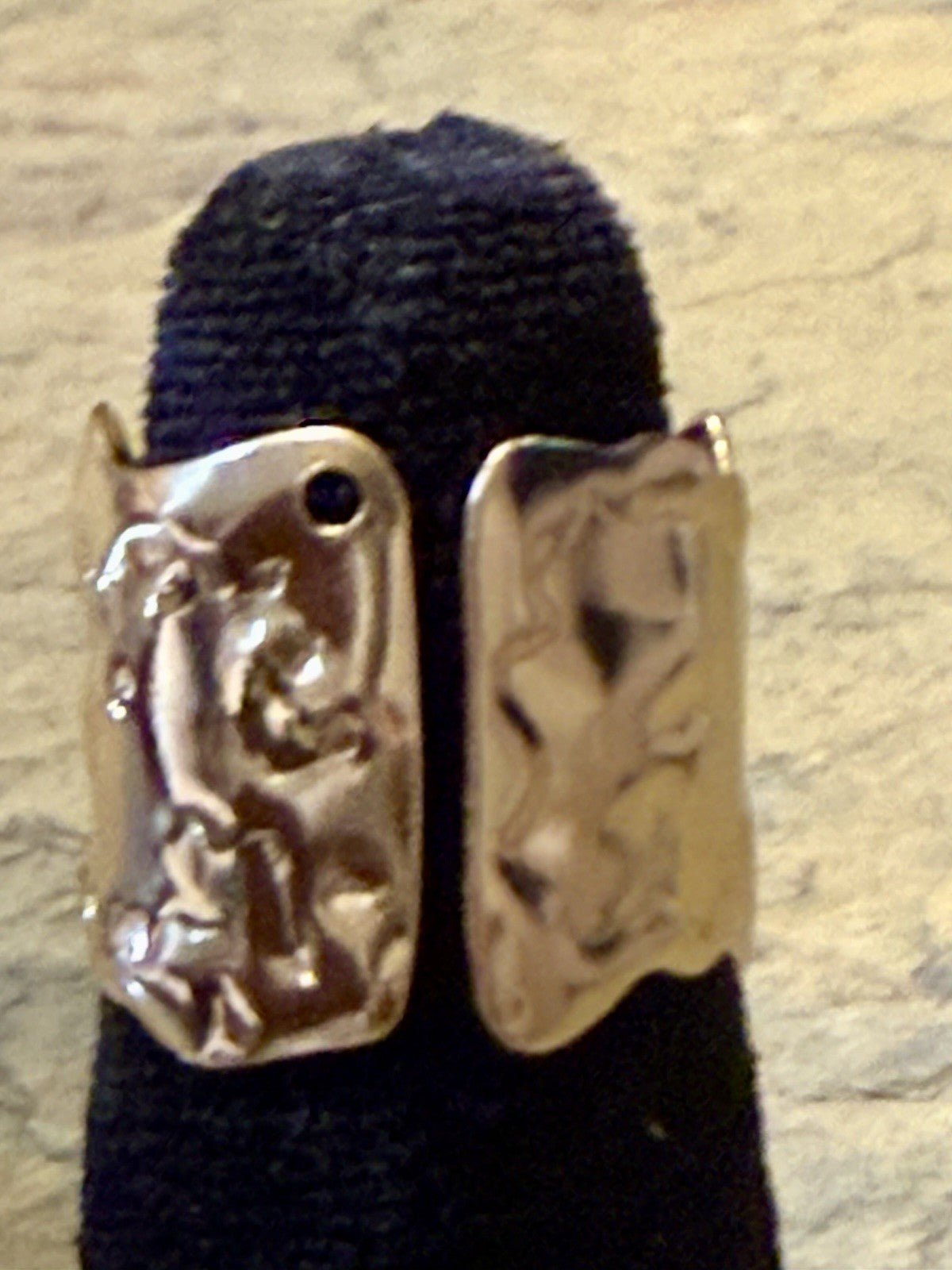 Gold Tone Statement Ring -Size 8