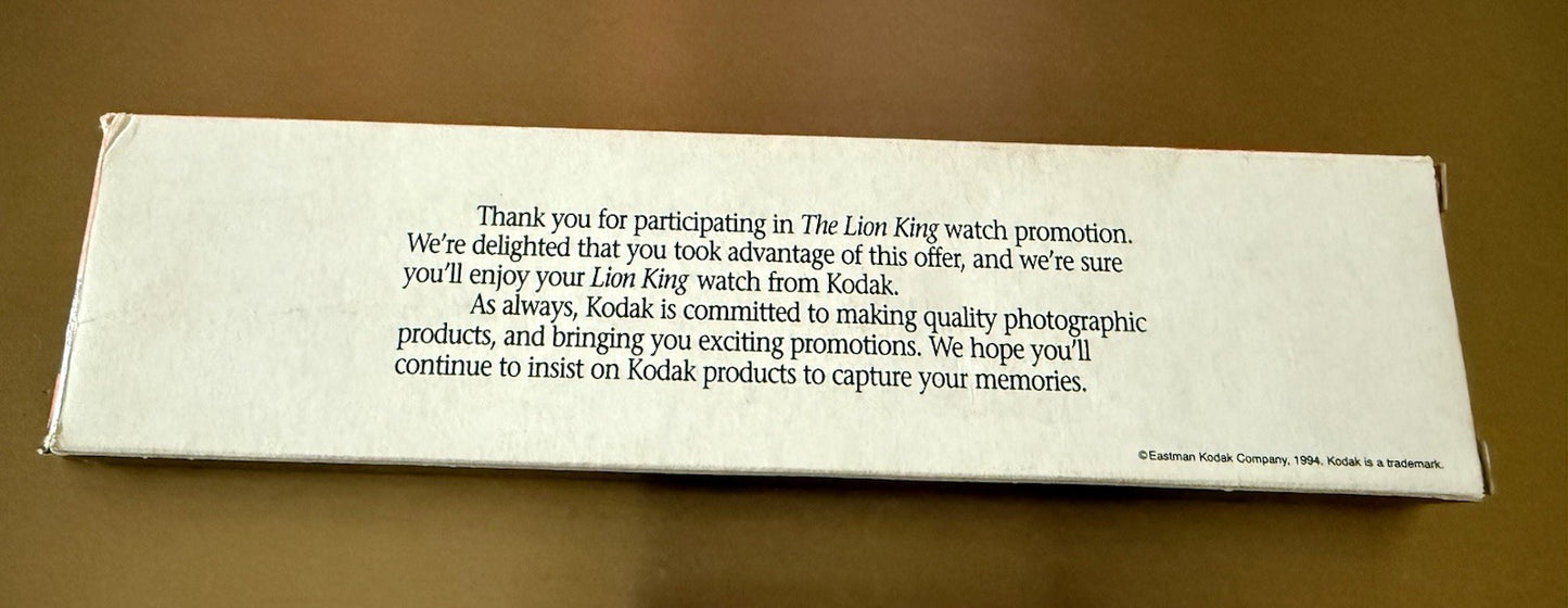 Vintage Lion King Watch 