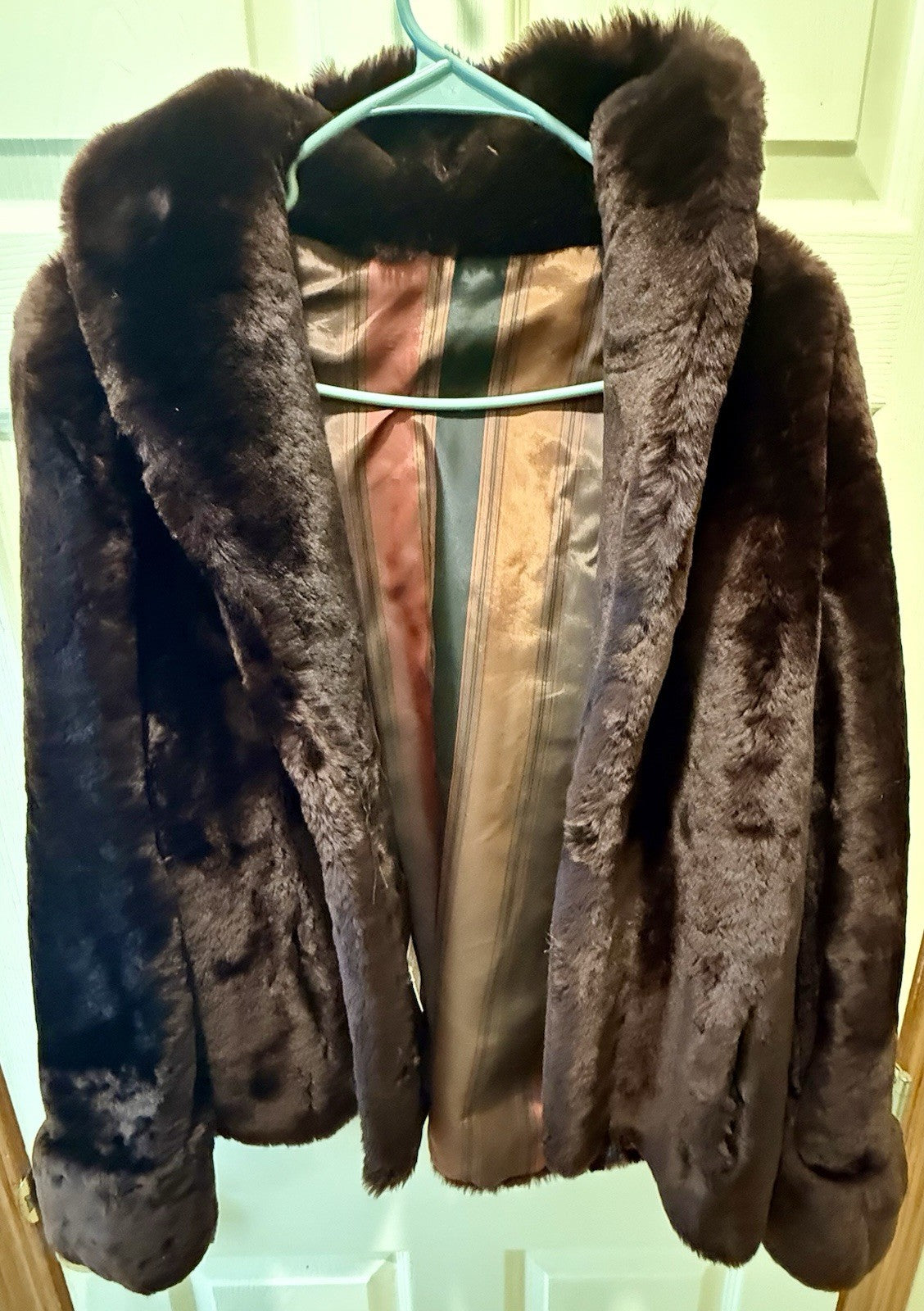 vintage Sears Mouton Fur Coat 