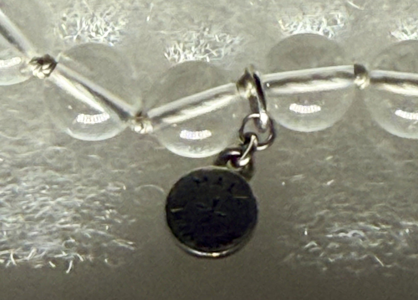 Clear Quartz Crystal Beaded Bracelet 