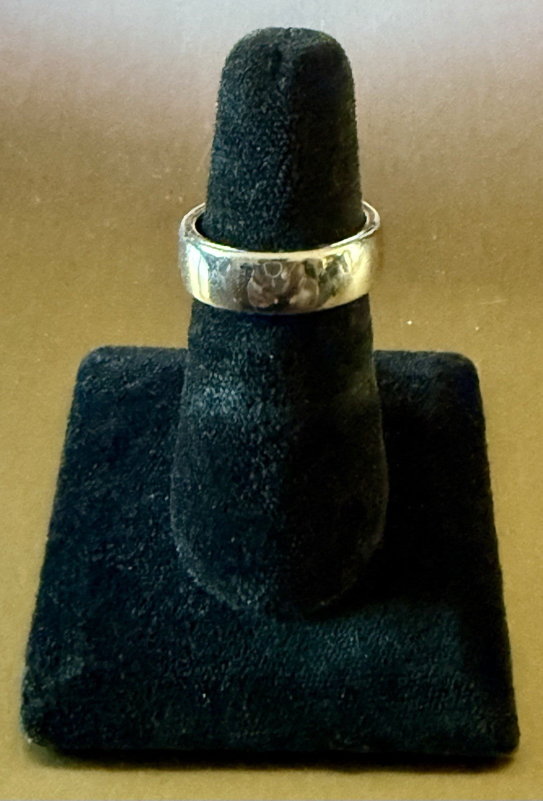 Silver Tone Wedding Band- Size 9