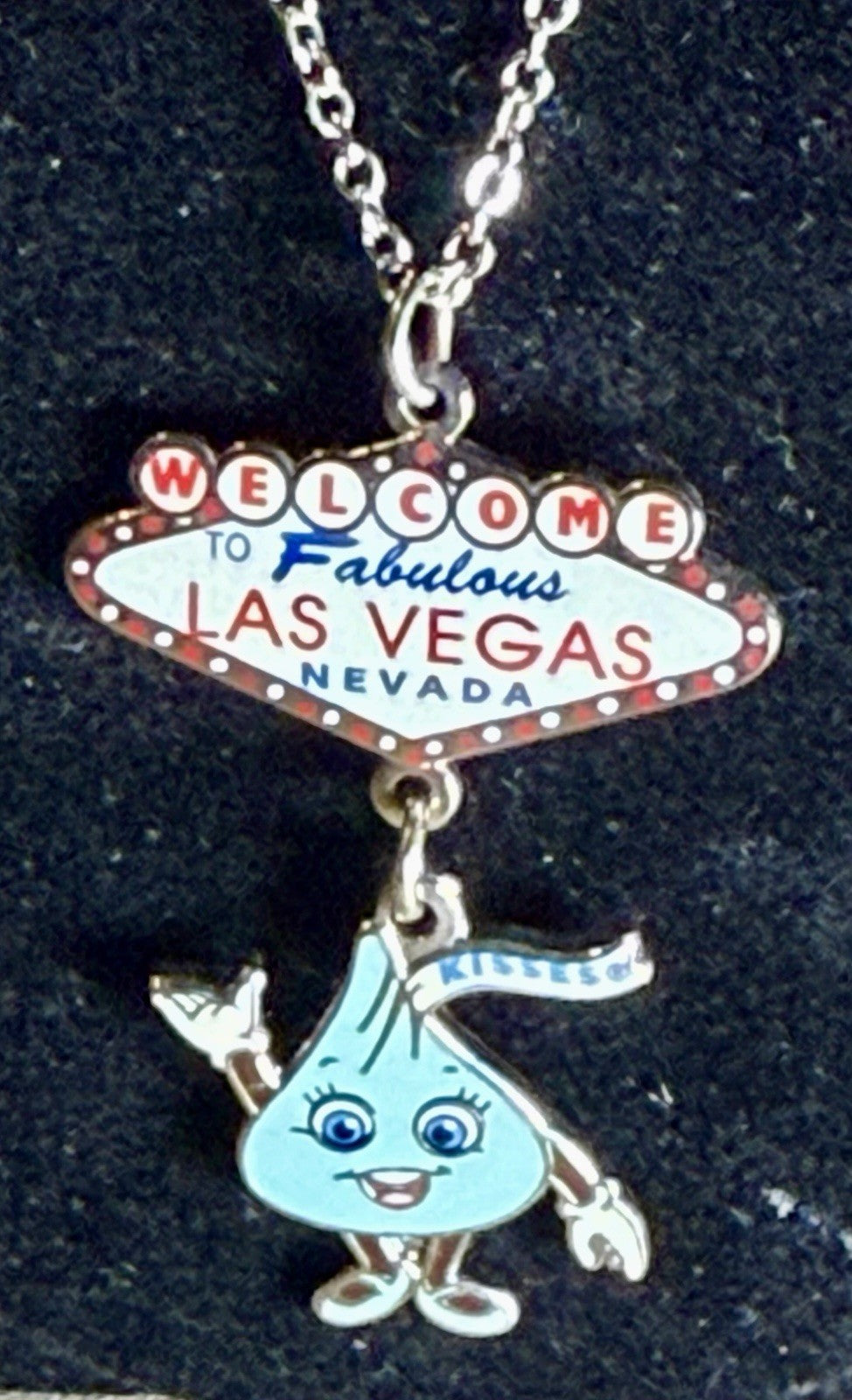 Welcome to Fabulous Las Vegas Sign Pendant and Necklace