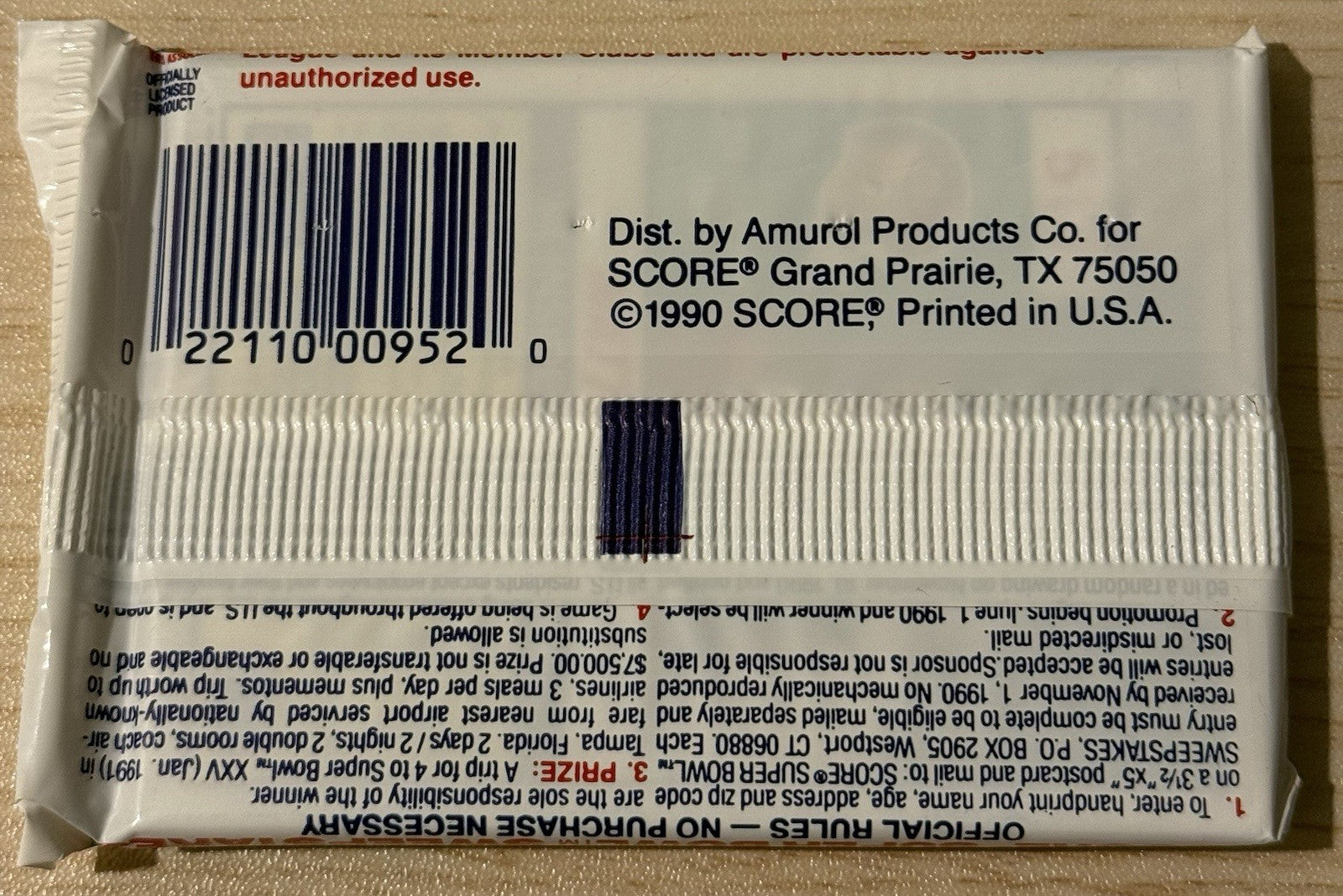 1990 Score NFL Football Series 2 Trading Card Pack