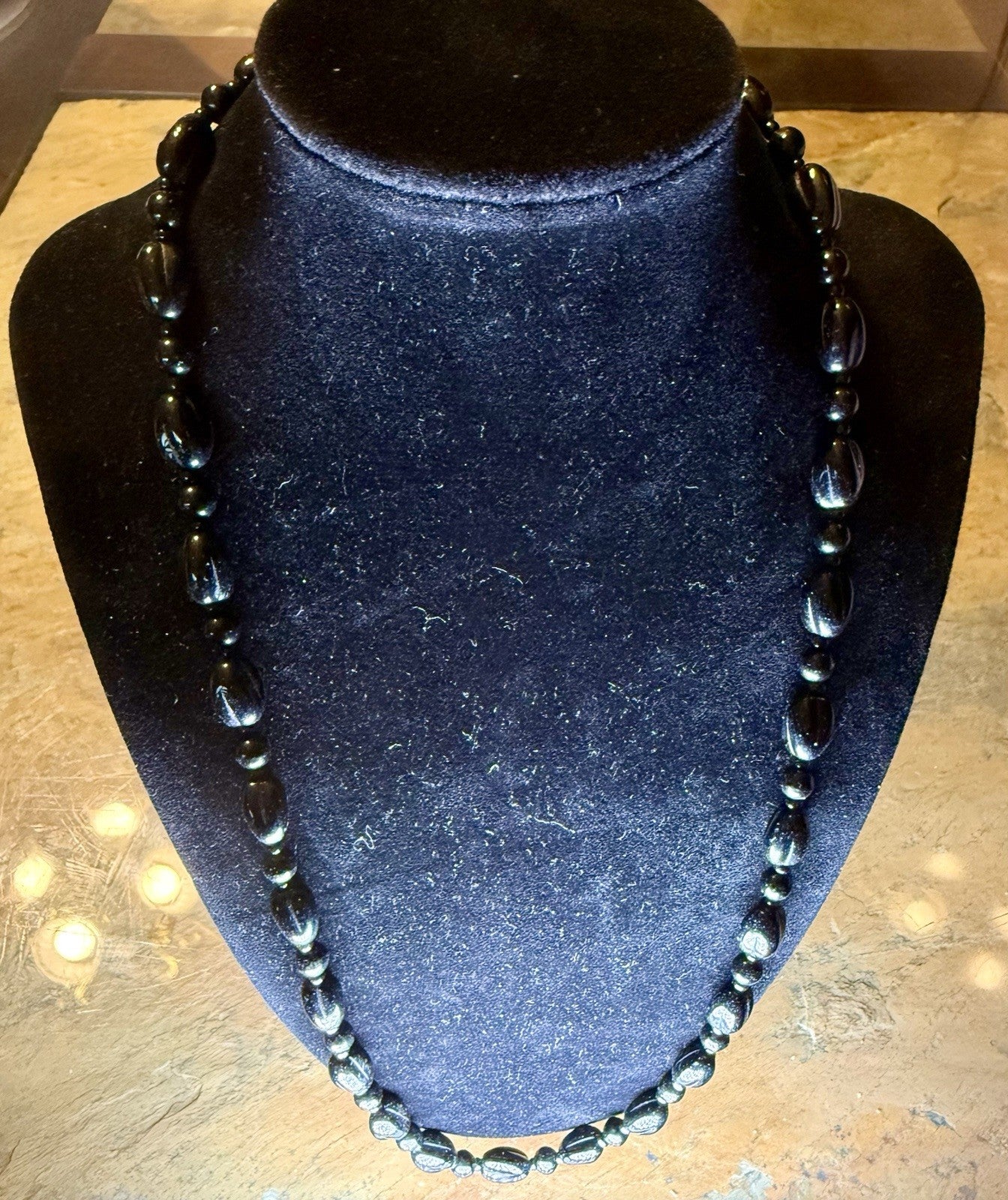 Vintage Lucite Bead Necklace 