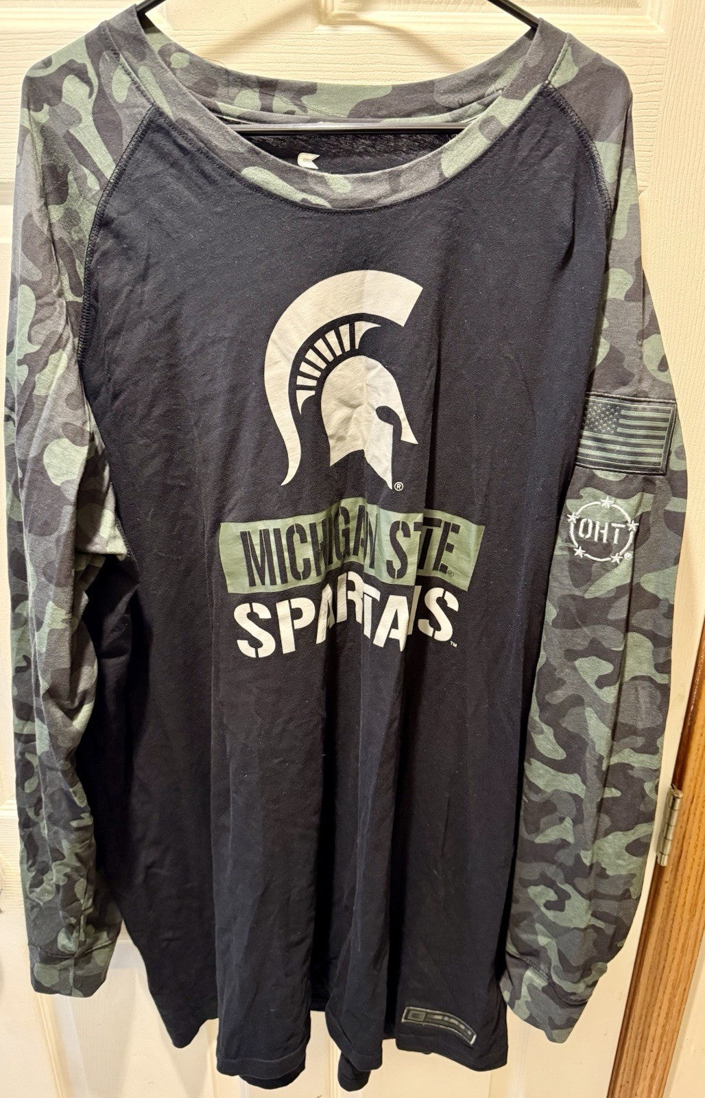 Men's Colosseum Black/Camo Michigan State Spartans OHT Military Appreciation Shi