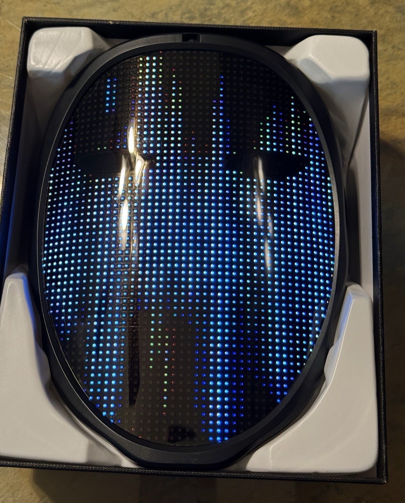MEGOO Led Mask with Bluetooth Programmable App,Shining Led Light Up Face Mask