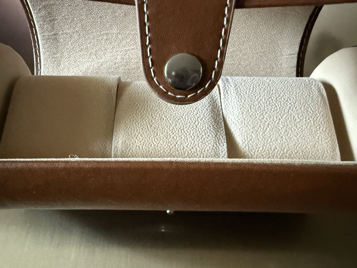 Portable Watch Storage Box Slot Organizer for Display Travel