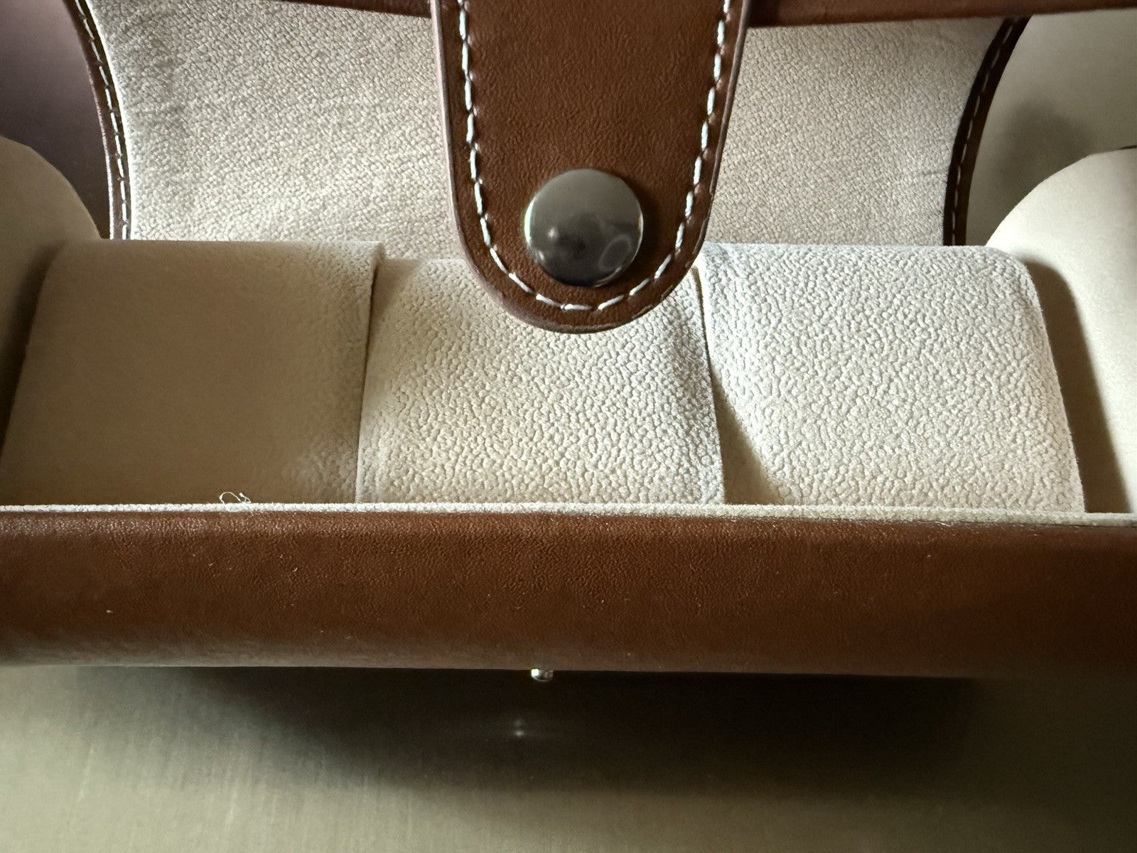 Portable Watch Storage Box Slot Organizer for Display Travel