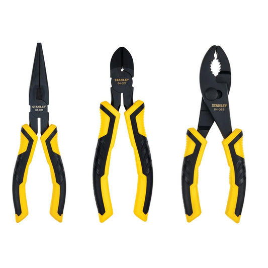 Stanley 6″ Black Oxide Plier Set (3-Piece Set)