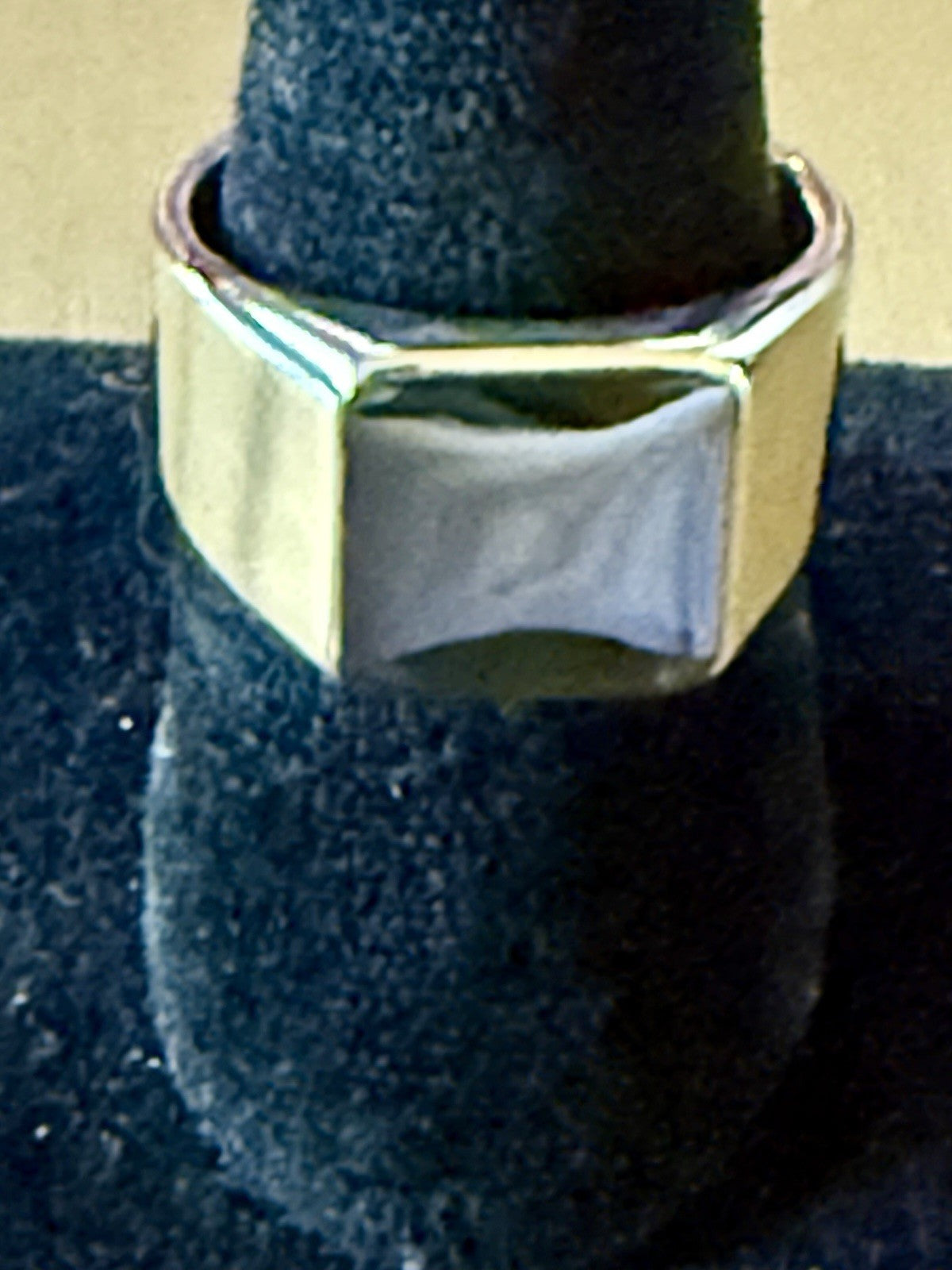 Men’s Stainless Steel Signant Ring - Size 10