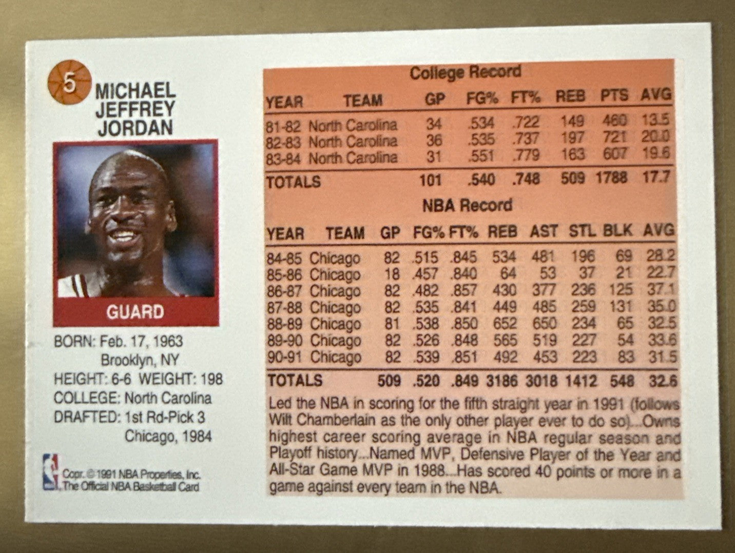 1991-92 NBA Hoops - Michael Jordan #536