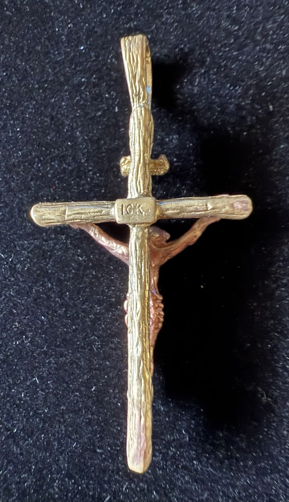 Vintage Sterling Silver Crucifix Pendant 