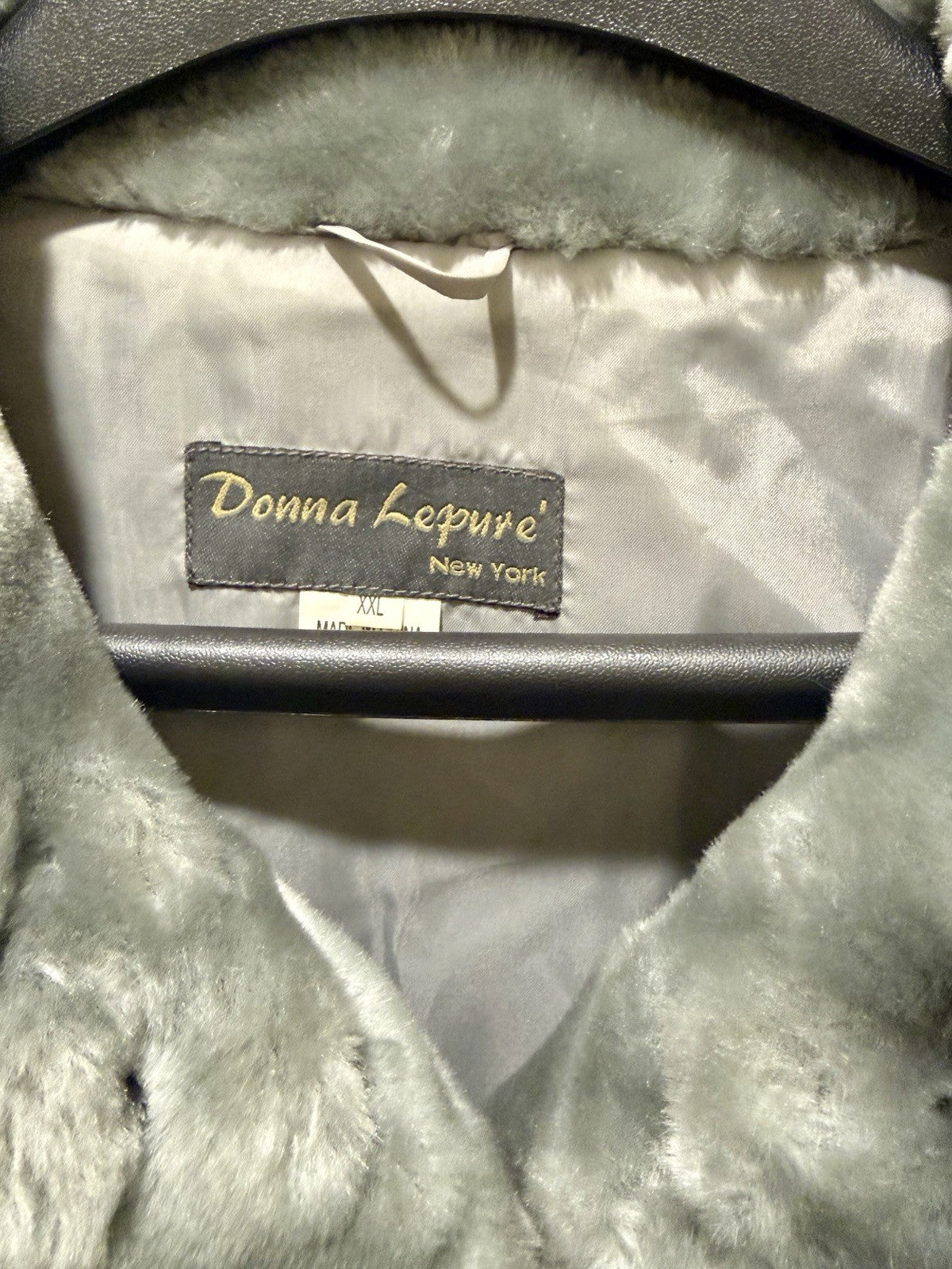 Vintage  Donna Lepure Faux Fur Coat 