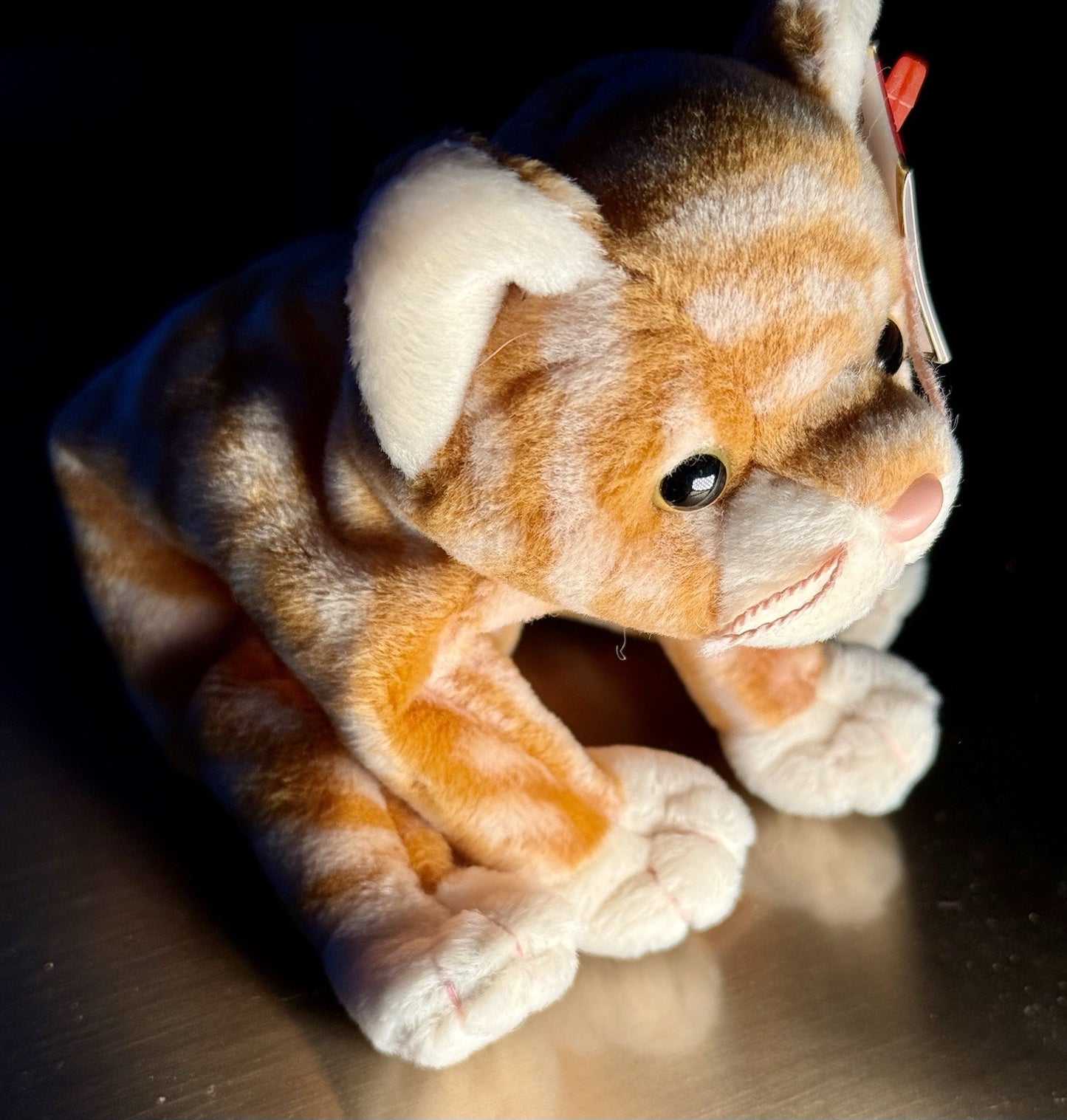 Ty Beanie Baby Amber the gold tabby cat
